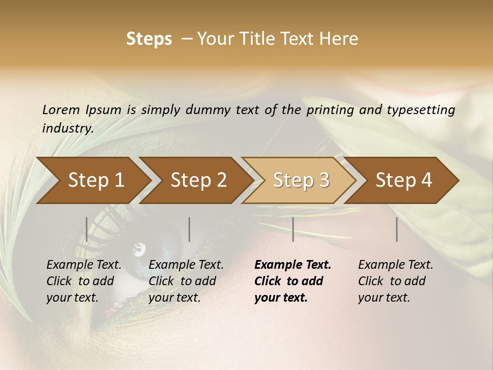 Eyeshadow Woman Close Up PowerPoint Template