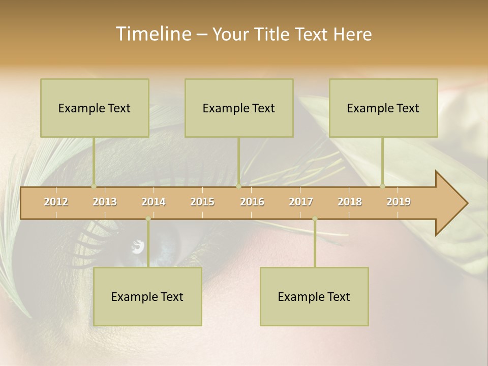 Eyeshadow Woman Close Up PowerPoint Template