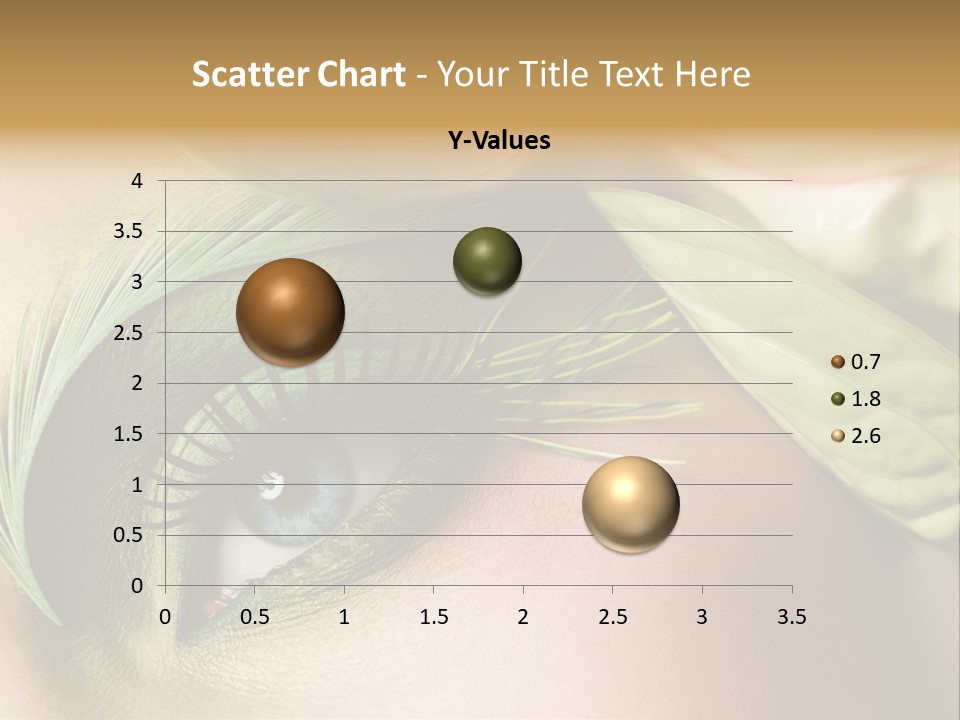 Eyeshadow Woman Close Up PowerPoint Template