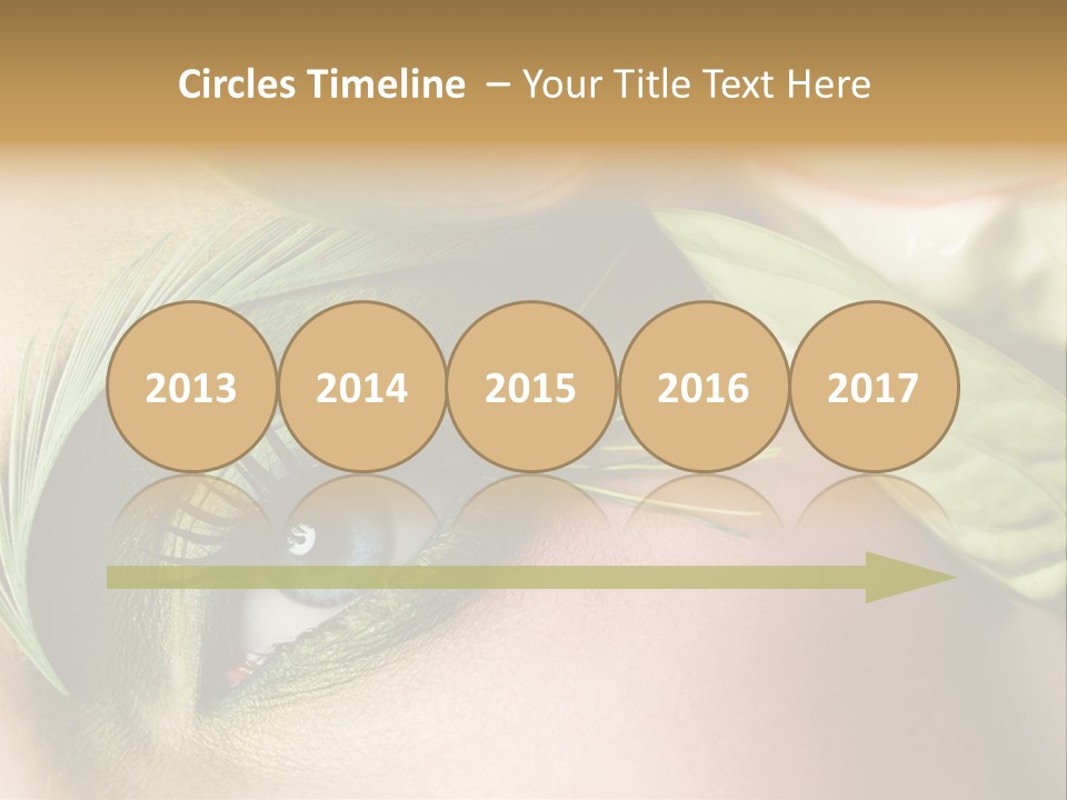 Eyeshadow Woman Close Up PowerPoint Template