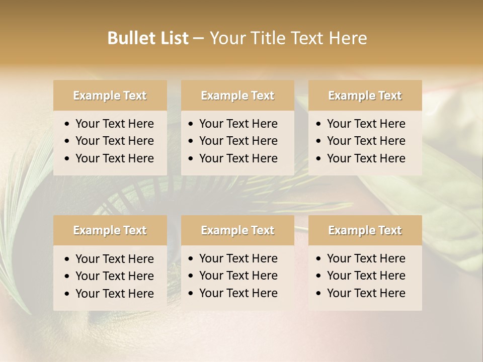 Eyeshadow Woman Close Up PowerPoint Template