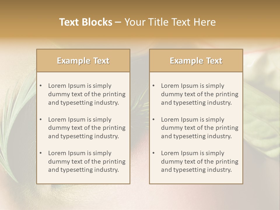 Eyeshadow Woman Close Up PowerPoint Template