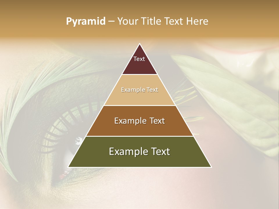 Eyeshadow Woman Close Up PowerPoint Template