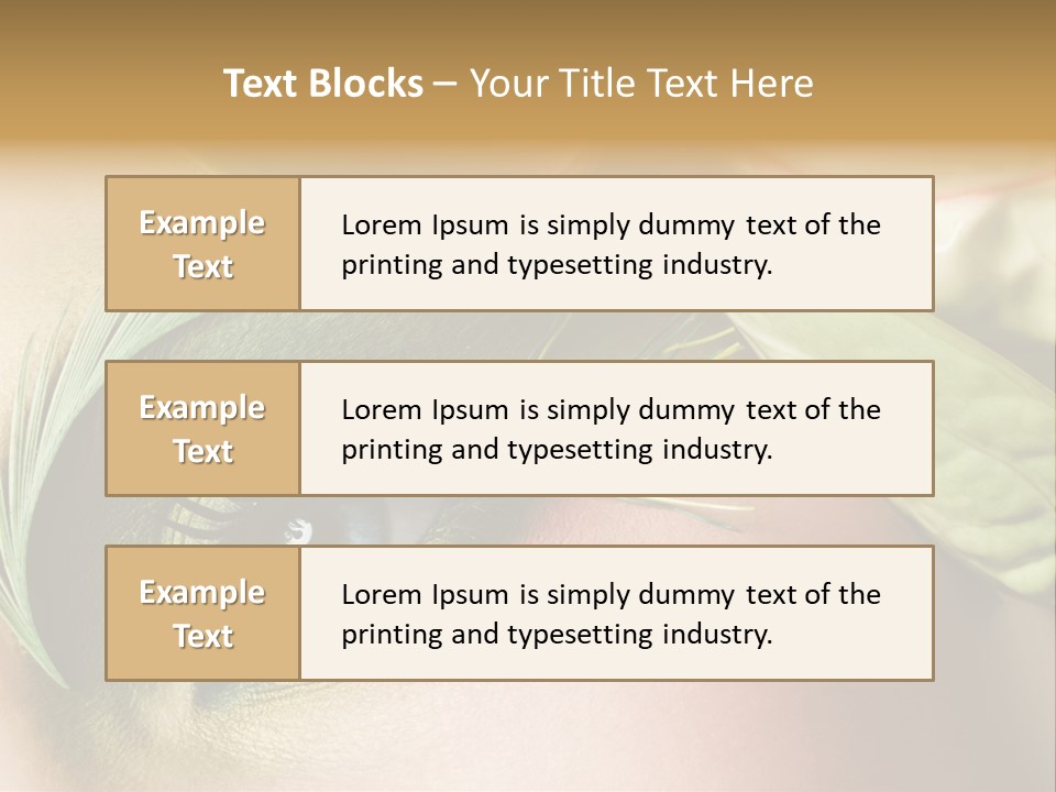 Eyeshadow Woman Close Up PowerPoint Template