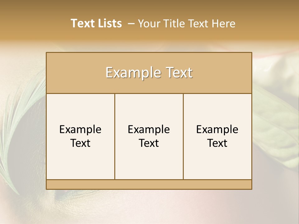 Eyeshadow Woman Close Up PowerPoint Template