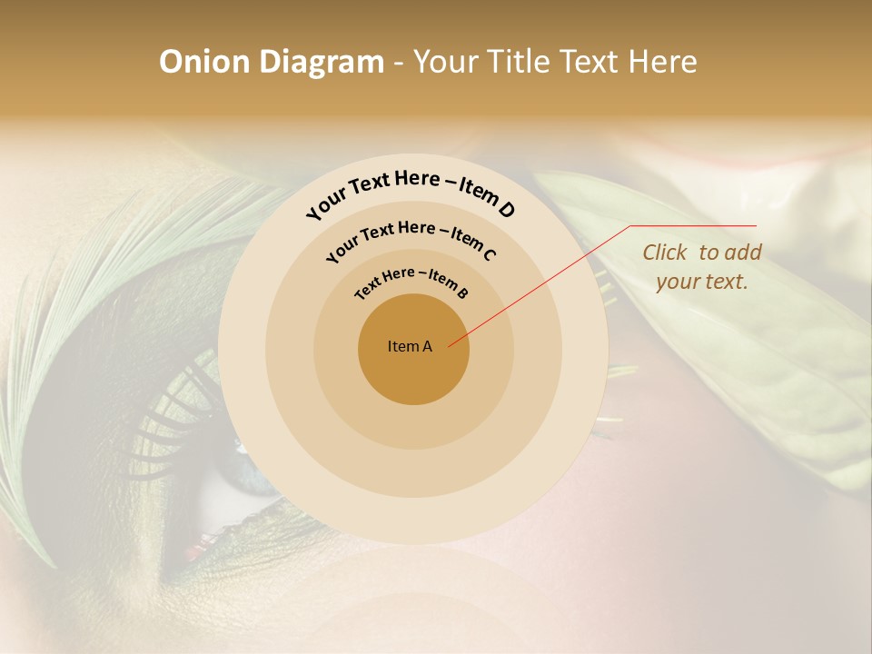 Eyeshadow Woman Close Up PowerPoint Template