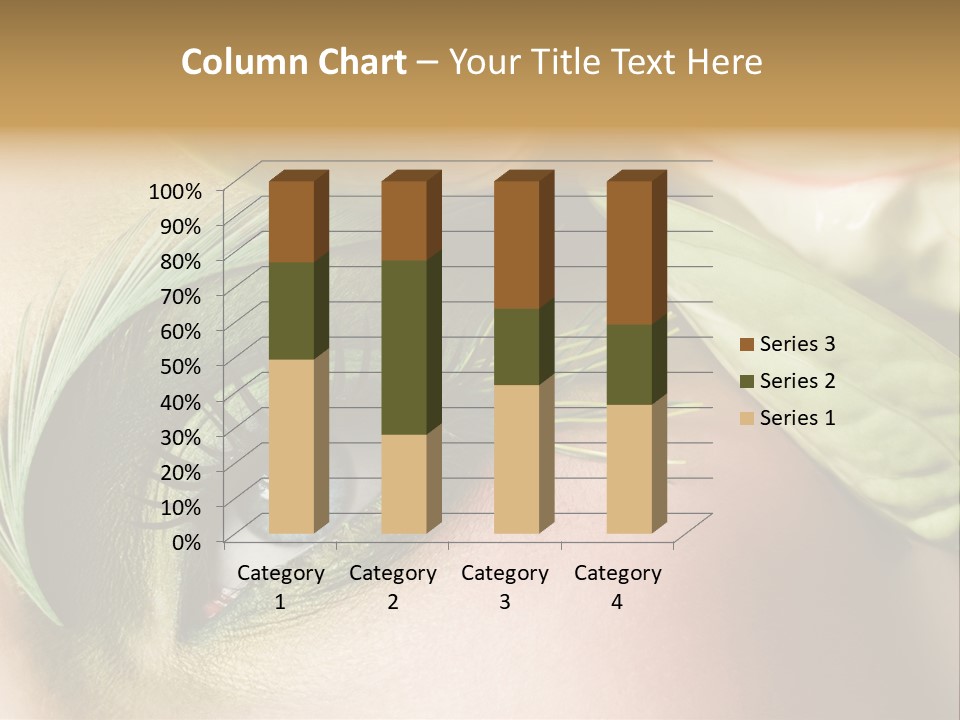 Eyeshadow Woman Close Up PowerPoint Template