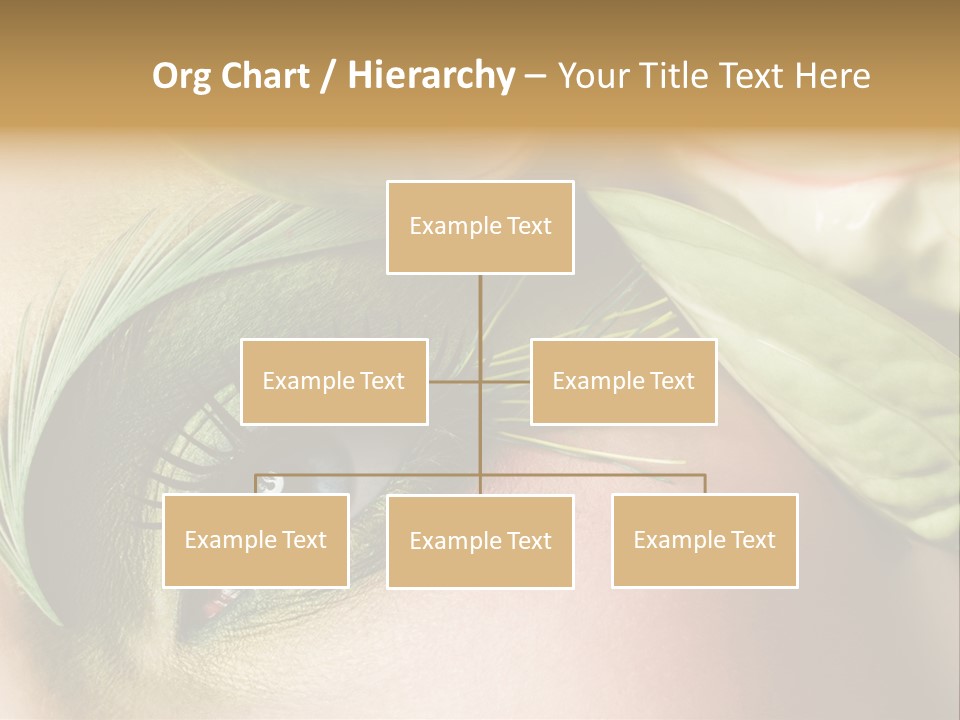 Eyeshadow Woman Close Up PowerPoint Template