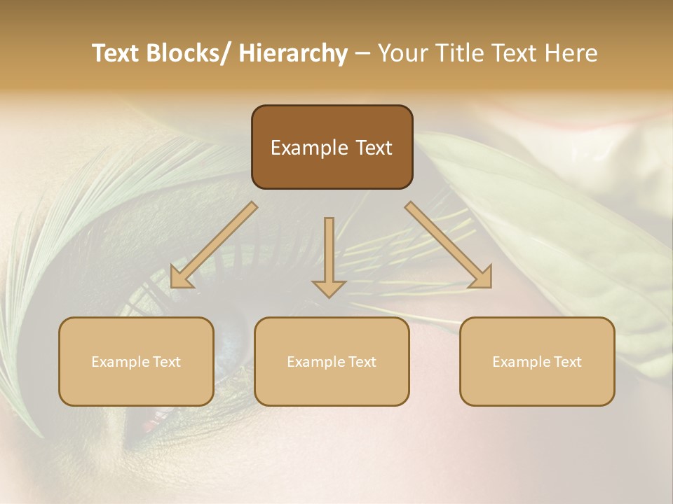 Eyeshadow Woman Close Up PowerPoint Template