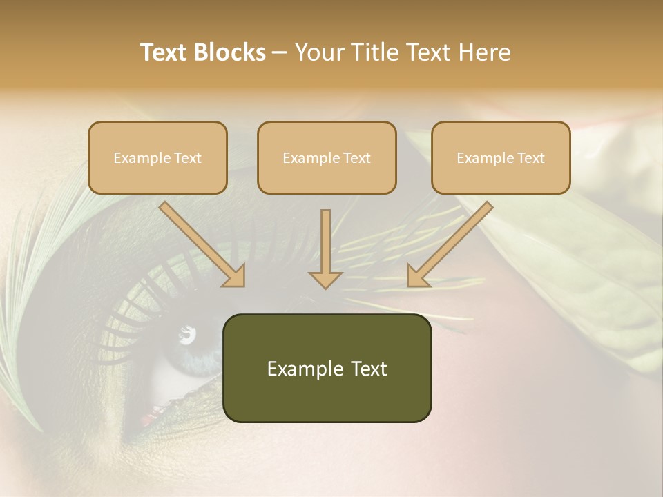 Eyeshadow Woman Close Up PowerPoint Template