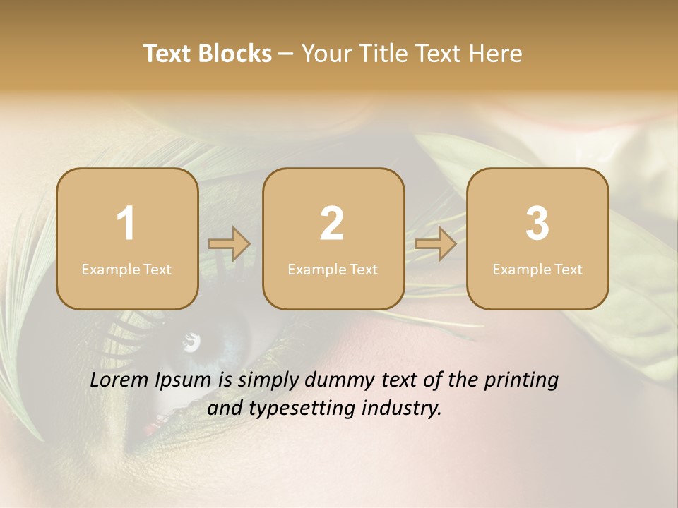 Eyeshadow Woman Close Up PowerPoint Template