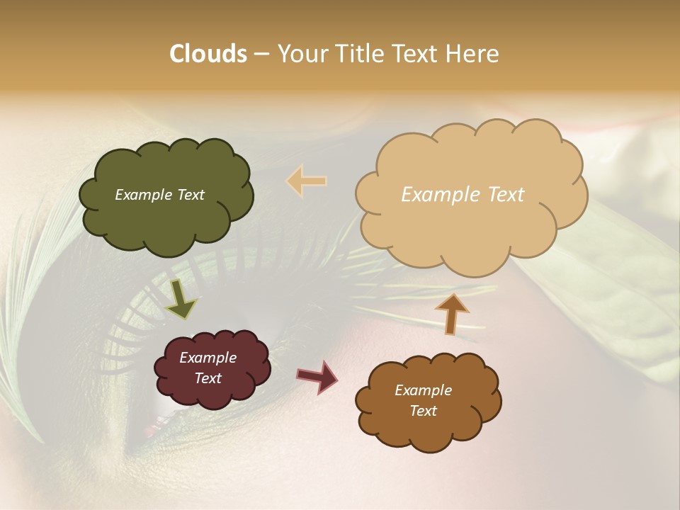 Eyeshadow Woman Close Up PowerPoint Template
