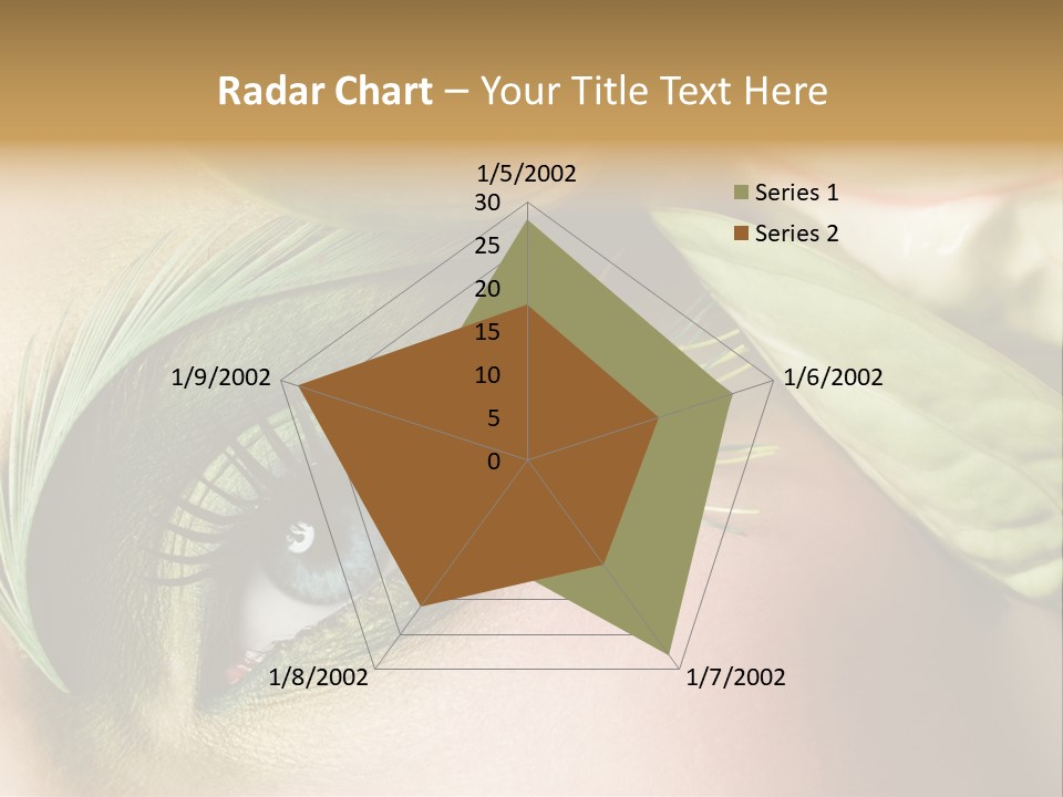 Eyeshadow Woman Close Up PowerPoint Template