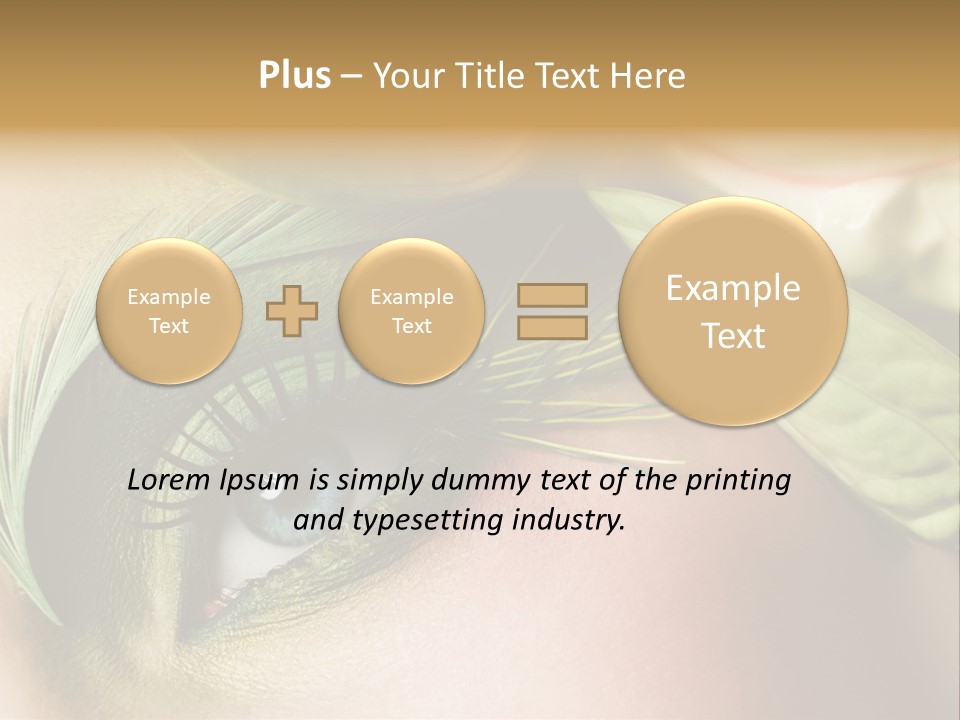 Eyeshadow Woman Close Up PowerPoint Template