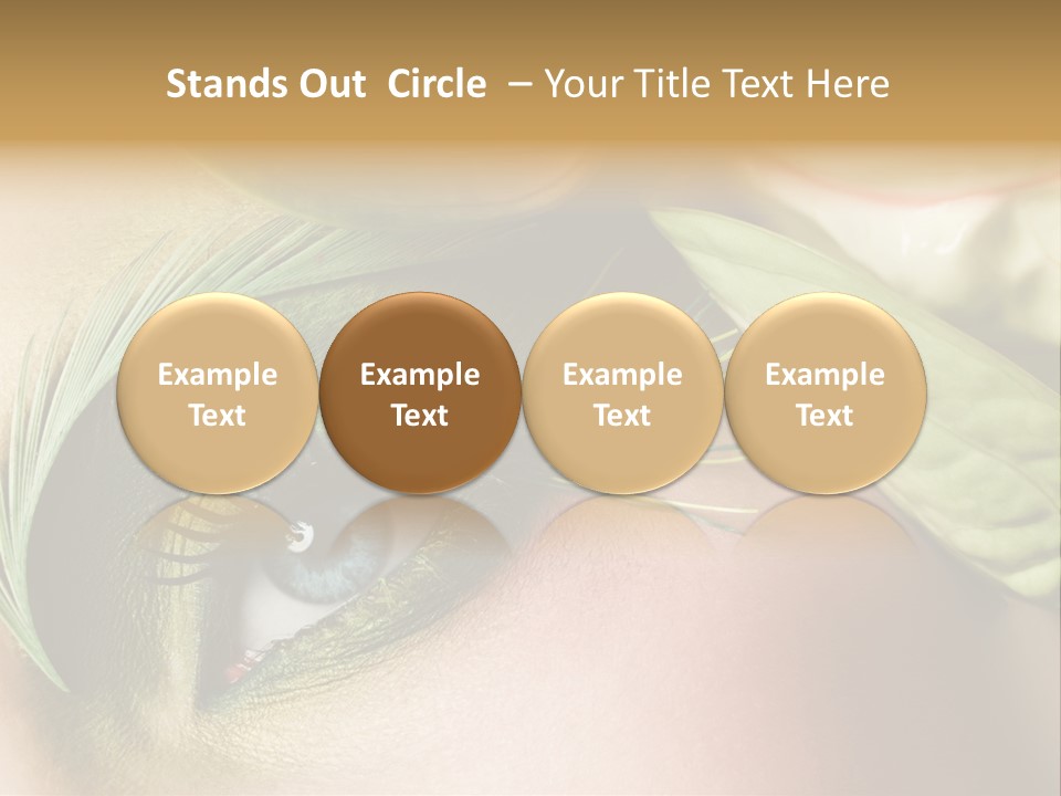 Eyeshadow Woman Close Up PowerPoint Template
