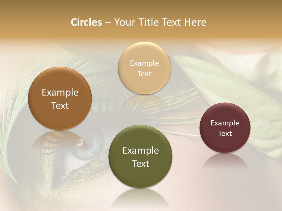 Eyeshadow Woman Close Up PowerPoint Template