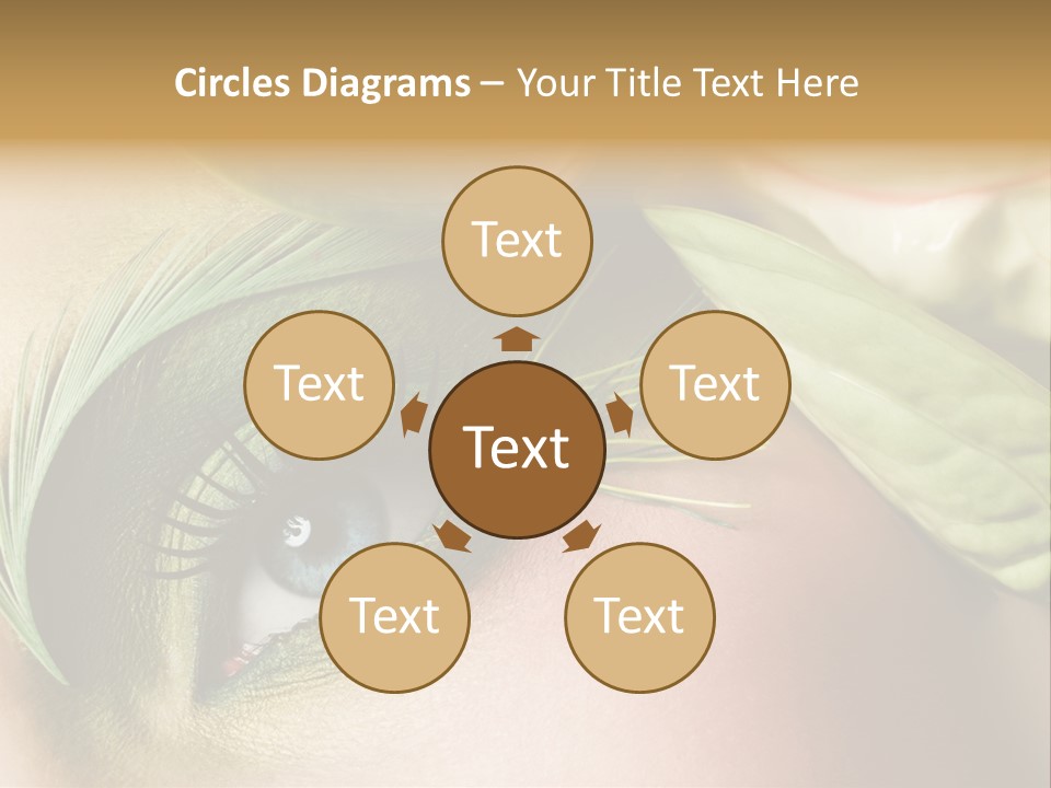 Eyeshadow Woman Close Up PowerPoint Template