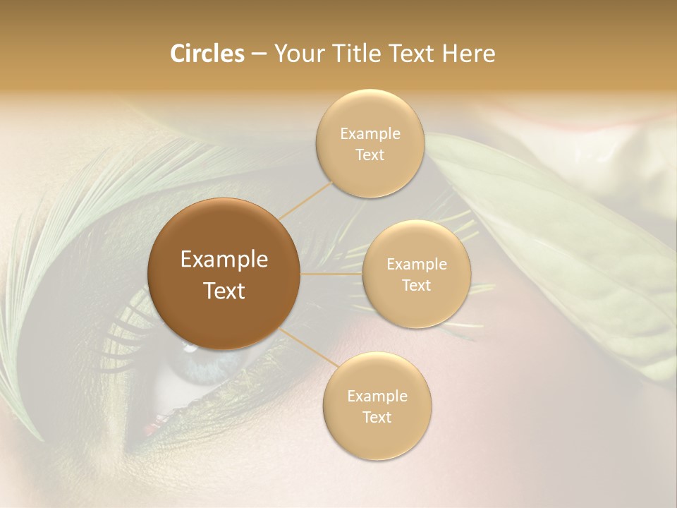 Eyeshadow Woman Close Up PowerPoint Template