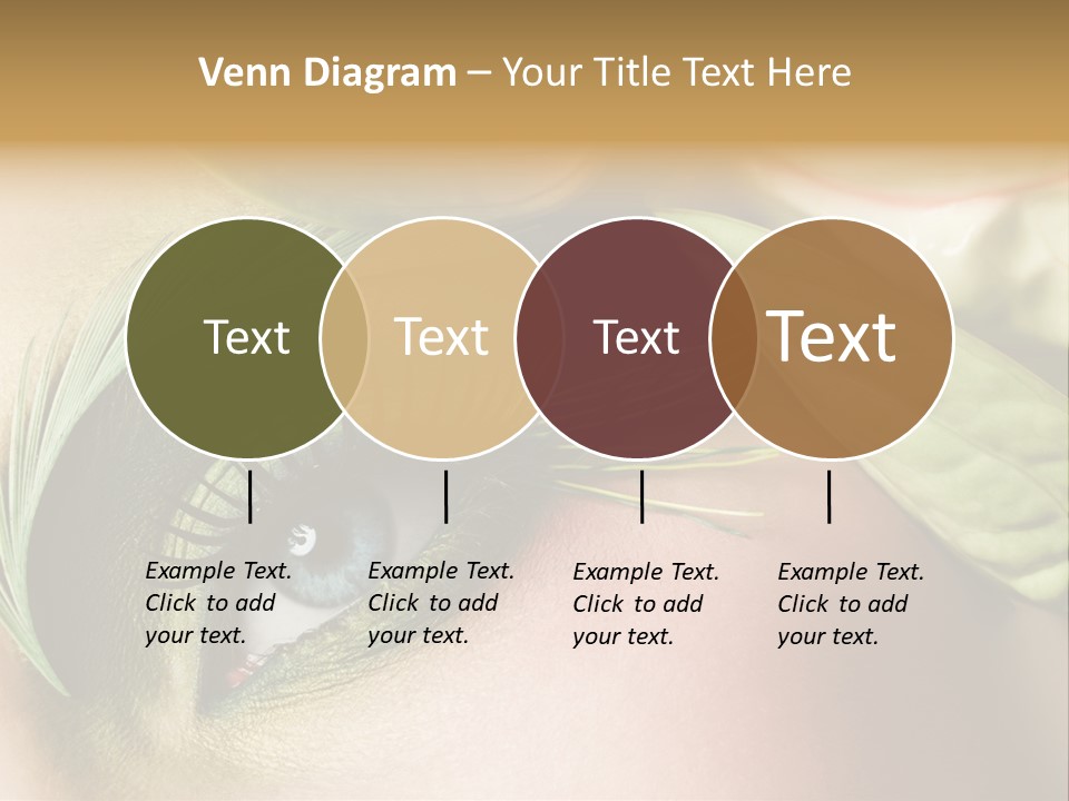 Eyeshadow Woman Close Up PowerPoint Template