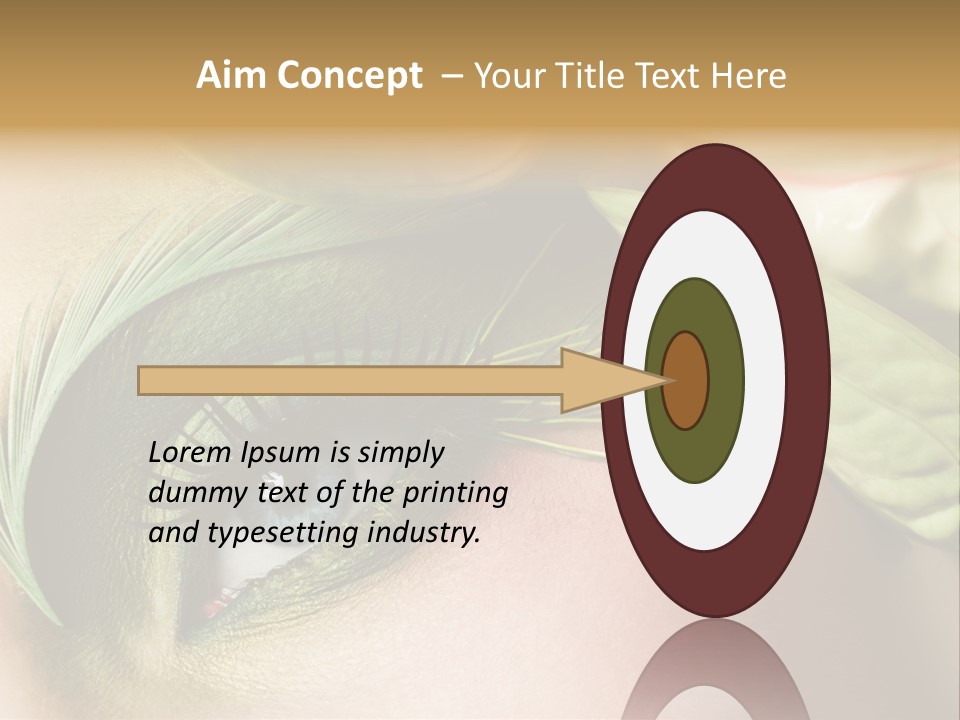 Eyeshadow Woman Close Up PowerPoint Template