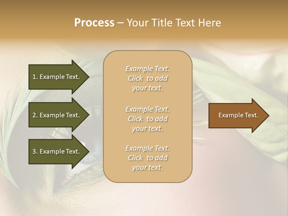 Eyeshadow Woman Close Up PowerPoint Template