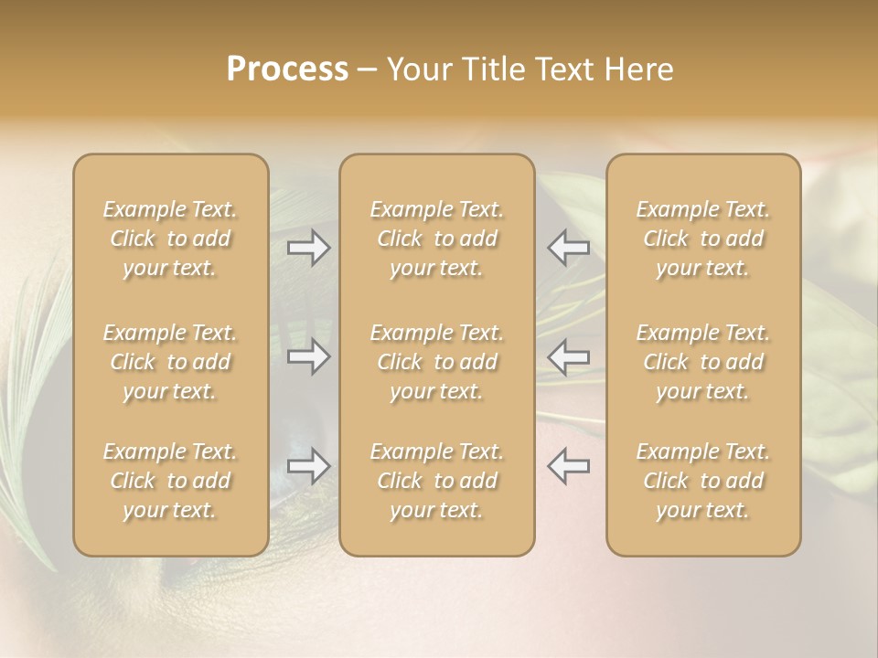 Eyeshadow Woman Close Up PowerPoint Template
