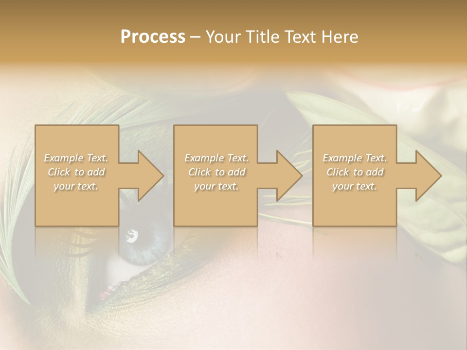 Eyeshadow Woman Close Up PowerPoint Template