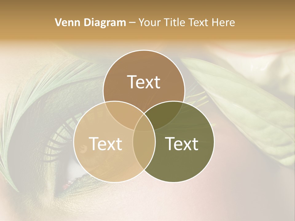 Eyeshadow Woman Close Up PowerPoint Template