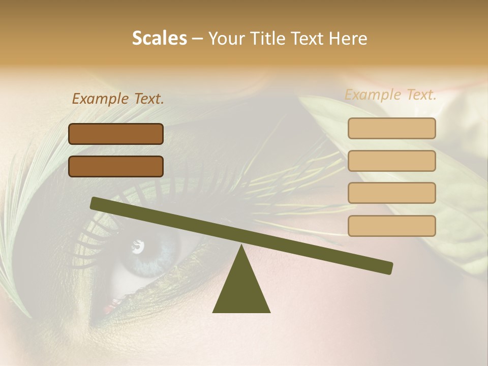 Eyeshadow Woman Close Up PowerPoint Template