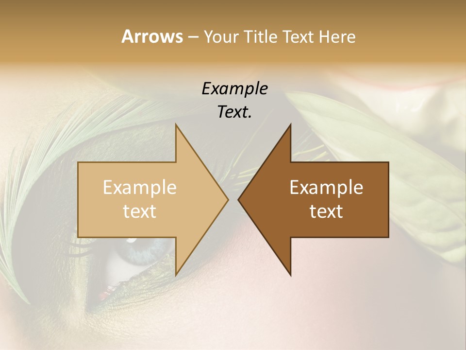 Eyeshadow Woman Close Up PowerPoint Template