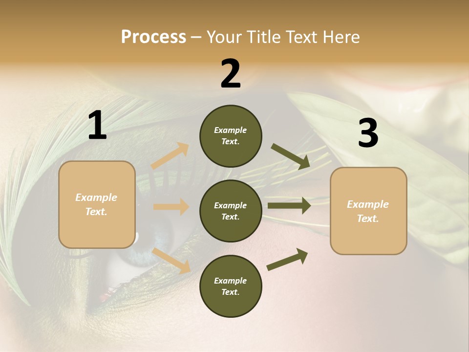 Eyeshadow Woman Close Up PowerPoint Template