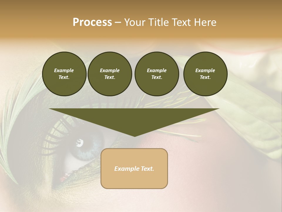 Eyeshadow Woman Close Up PowerPoint Template