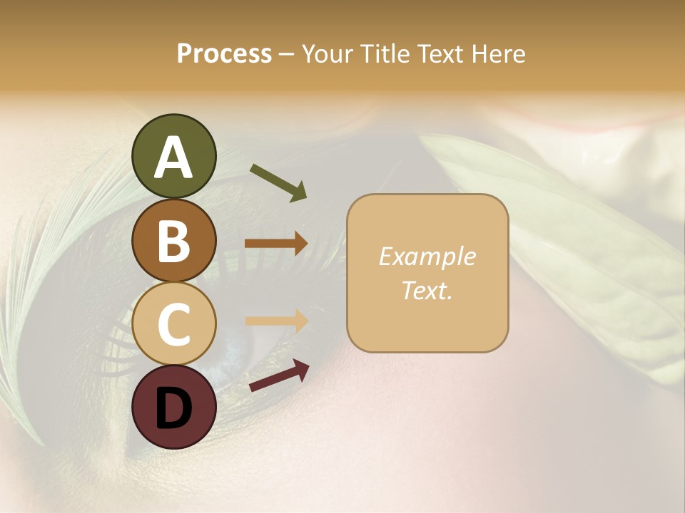 Eyeshadow Woman Close Up PowerPoint Template