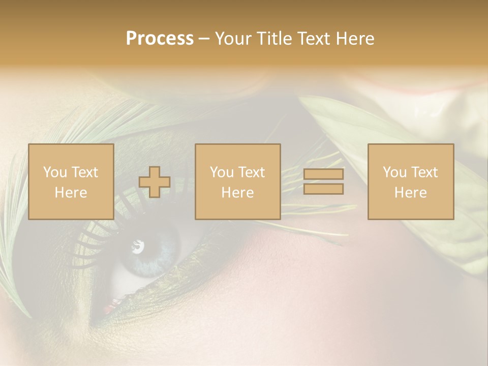 Eyeshadow Woman Close Up PowerPoint Template