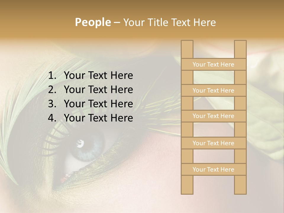 Eyeshadow Woman Close Up PowerPoint Template