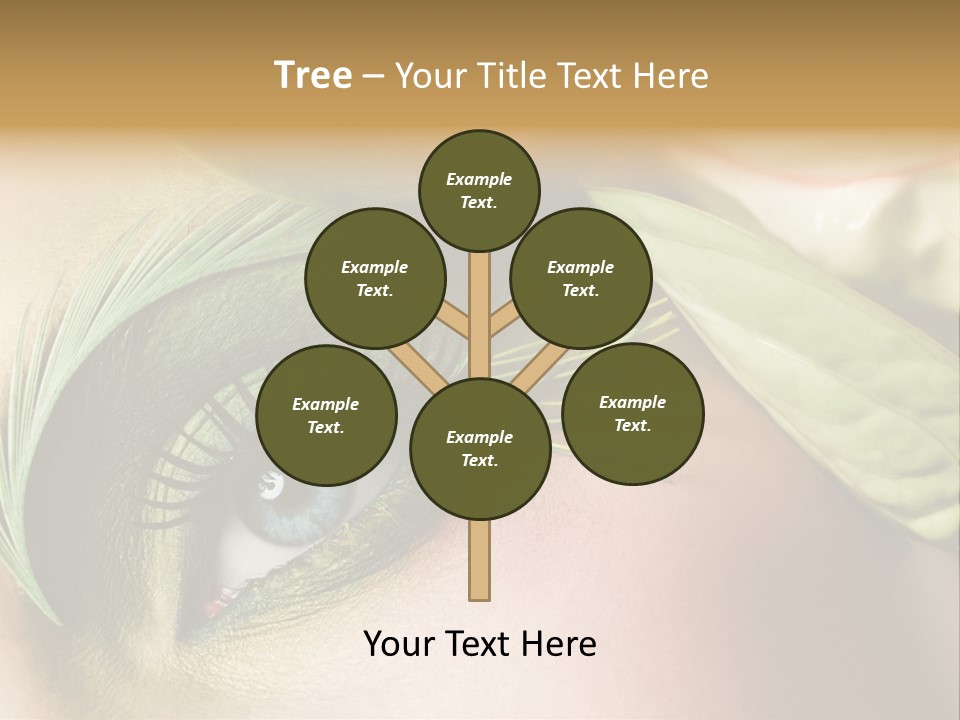 Eyeshadow Woman Close Up PowerPoint Template