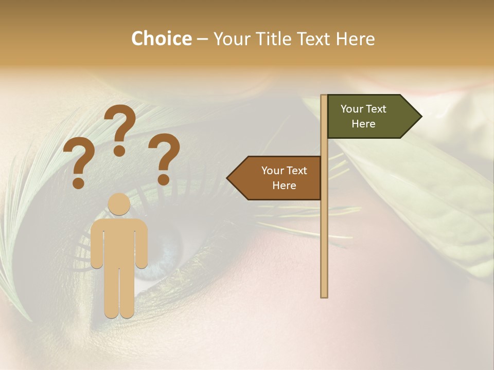 Eyeshadow Woman Close Up PowerPoint Template