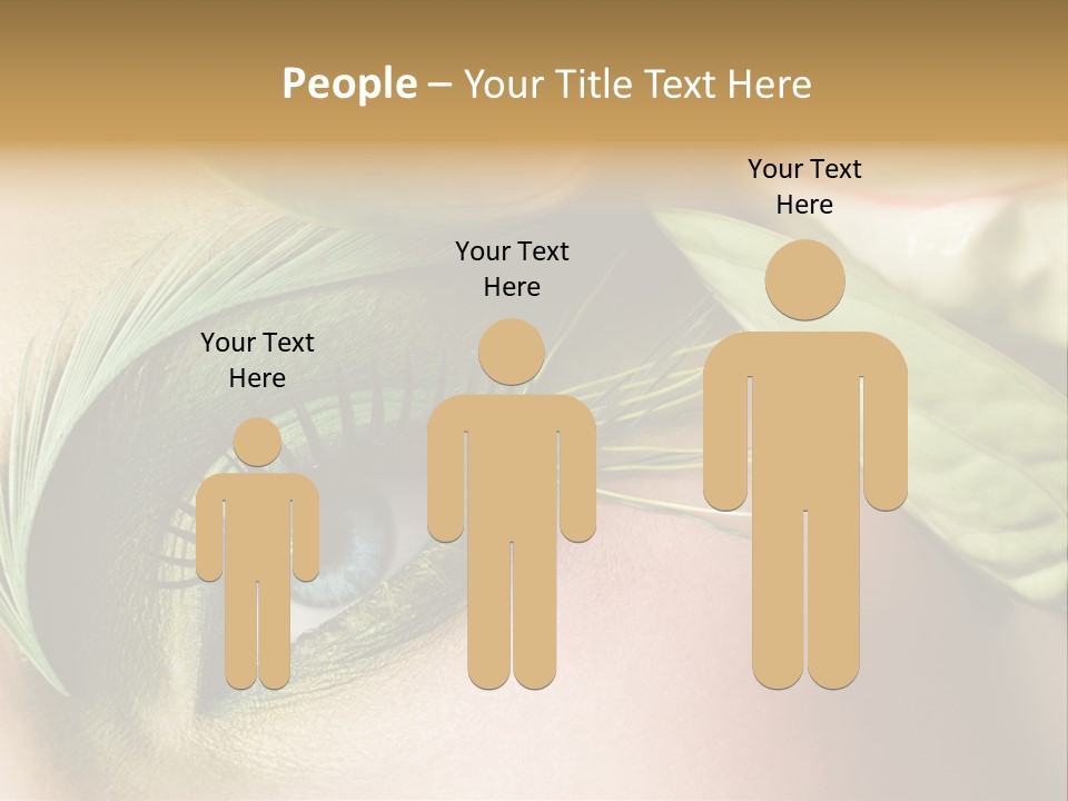 Eyeshadow Woman Close Up PowerPoint Template