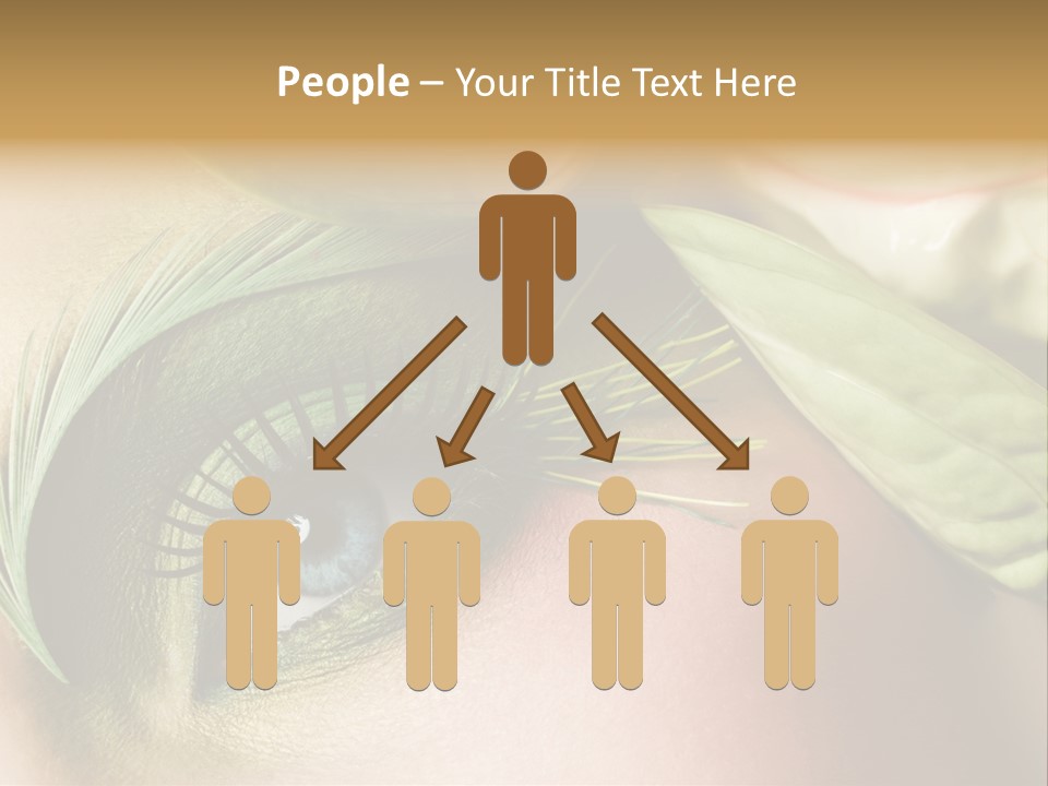 Eyeshadow Woman Close Up PowerPoint Template