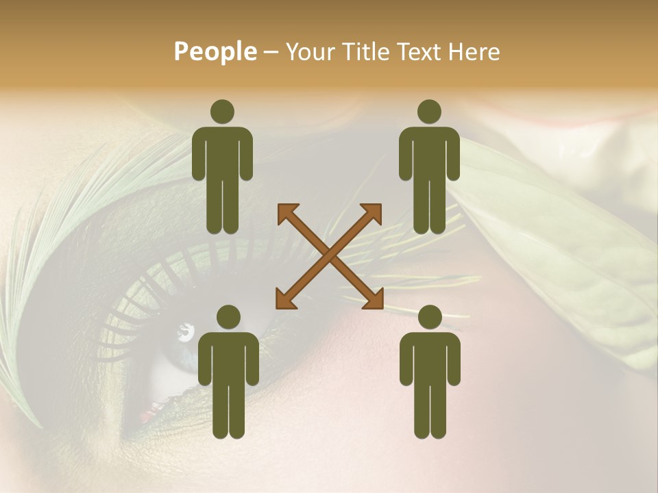 Eyeshadow Woman Close Up PowerPoint Template