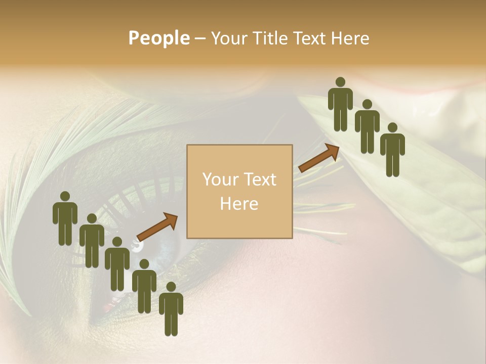 Eyeshadow Woman Close Up PowerPoint Template