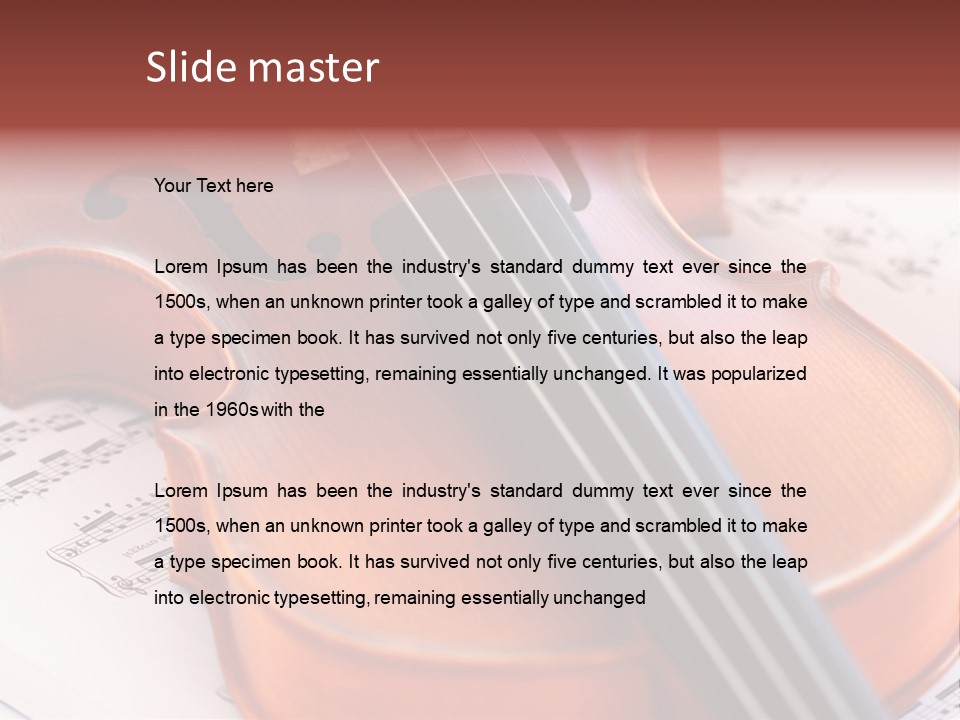 Page Music Correct PowerPoint Template