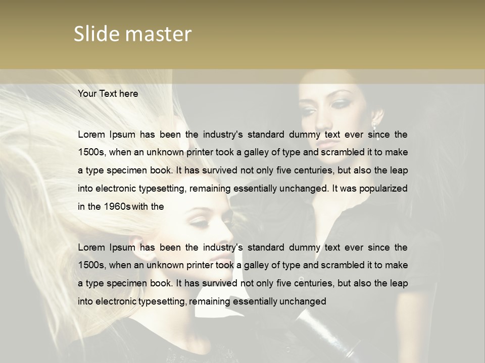 Adult Lady Customer PowerPoint Template