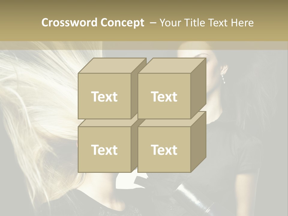 Adult Lady Customer PowerPoint Template