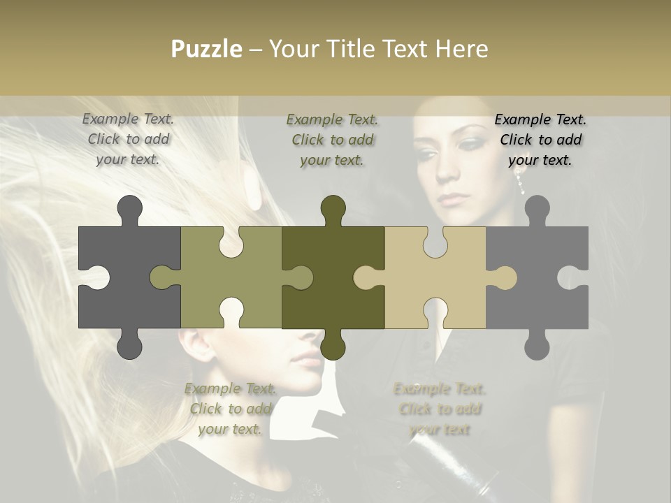 Adult Lady Customer PowerPoint Template