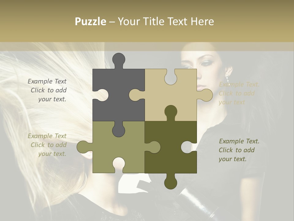 Adult Lady Customer PowerPoint Template