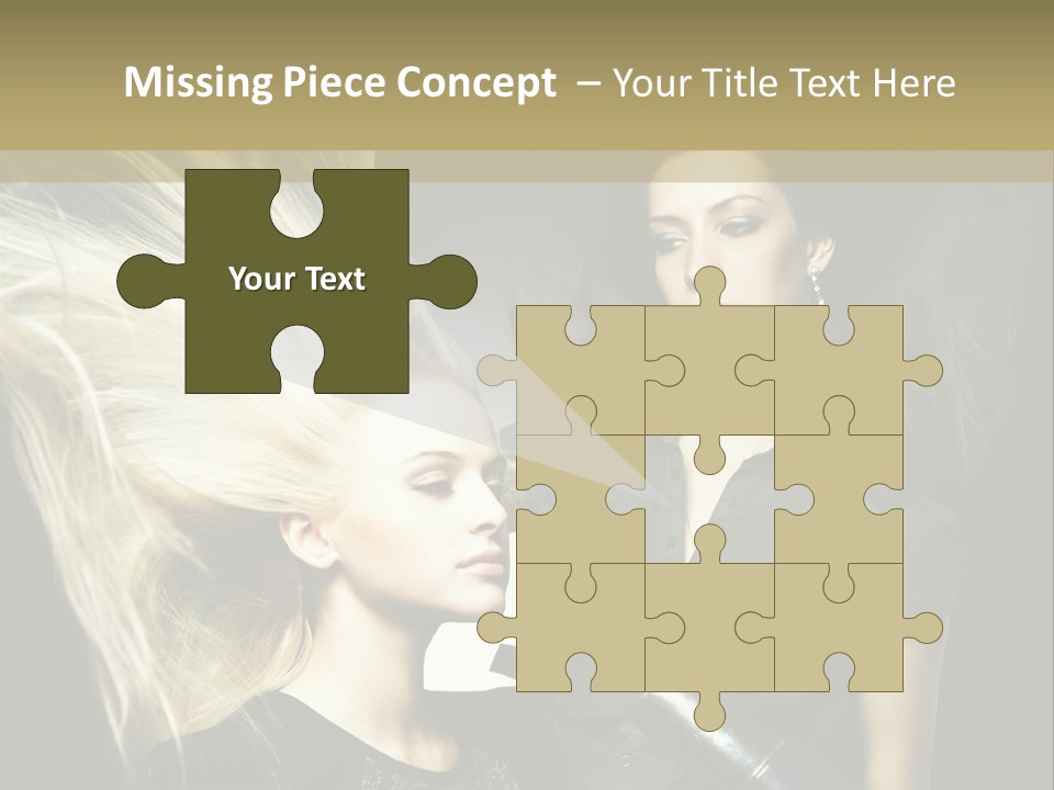 Adult Lady Customer PowerPoint Template