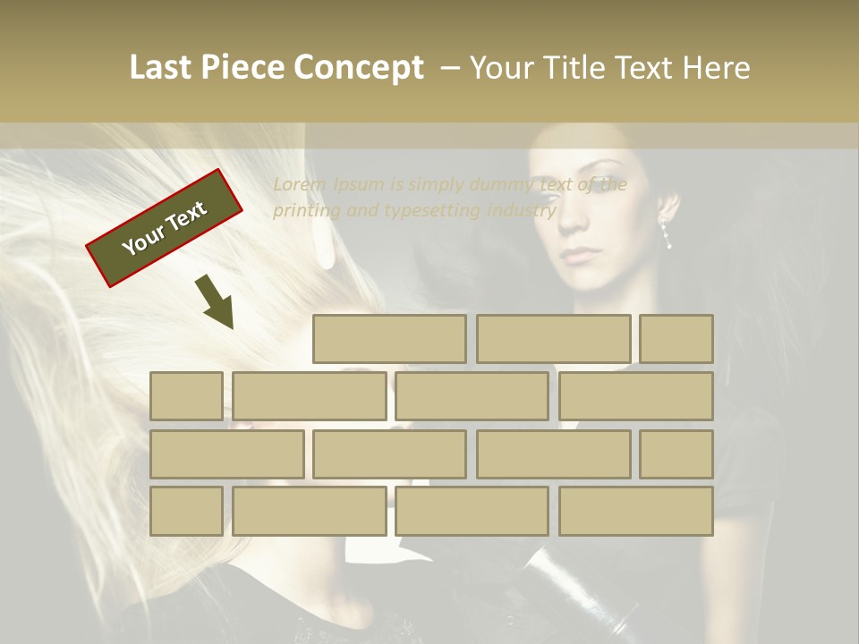 Adult Lady Customer PowerPoint Template