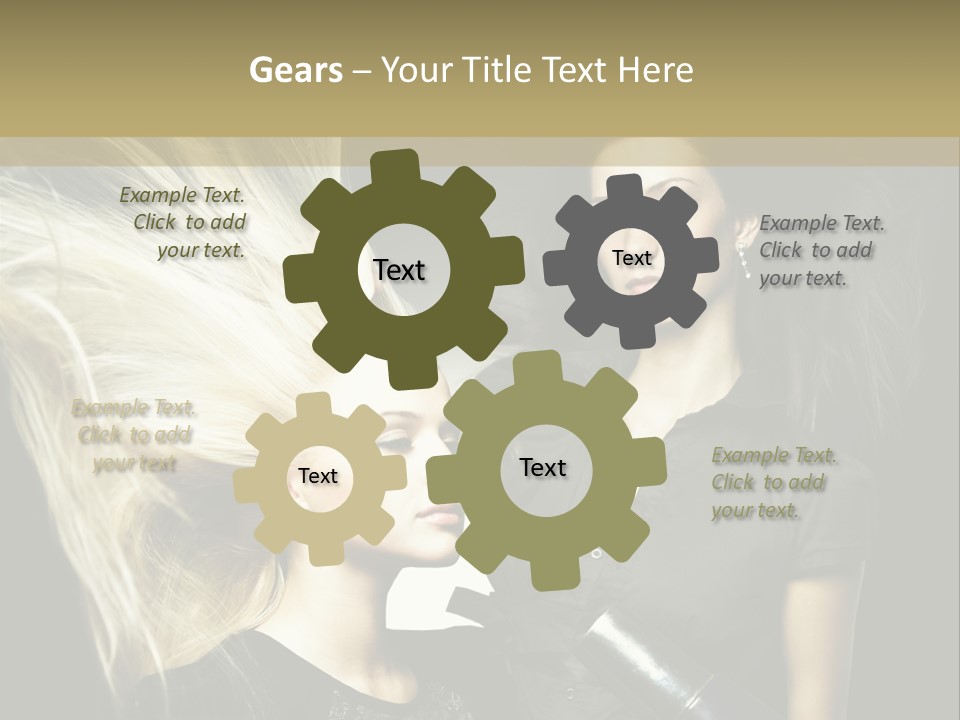 Adult Lady Customer PowerPoint Template