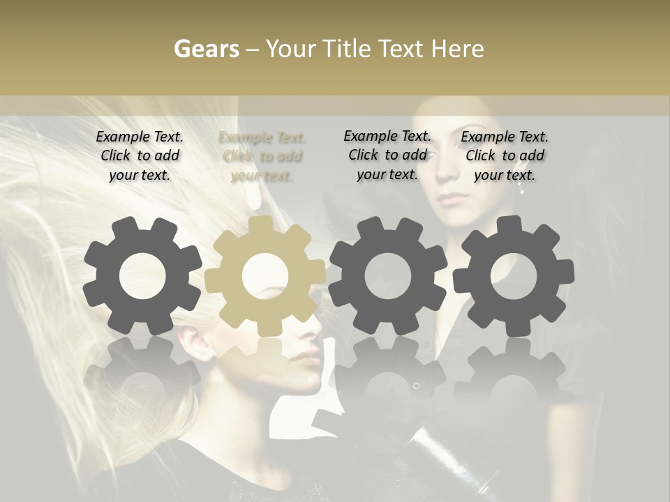 Adult Lady Customer PowerPoint Template